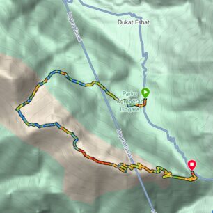 Barevně rozlišené úseky vašich cest dle rychlosti může na první pohled usnadnit čitelnost terénu