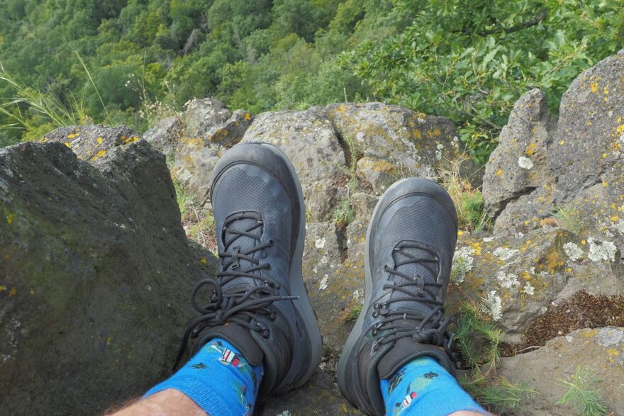 Model TOPO ATHLETIC TRAILVENTURE 2 WP M byl skvělý parťák pro potulování ve Středohoří