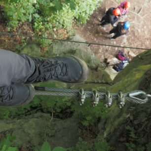 Testování modelu TOPO ATHLETIC TRAILVENTURE 2 WP M proběhlo i na zajištěné cestě