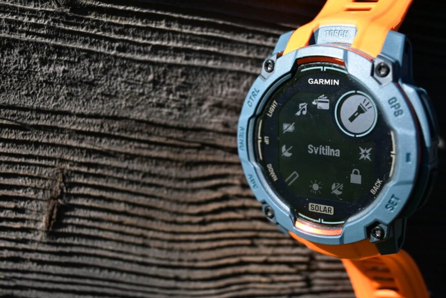 Nabídka základního menu po stisknutí tlačítka CTRL - GARMIN INSTINCT 3 SOLAR