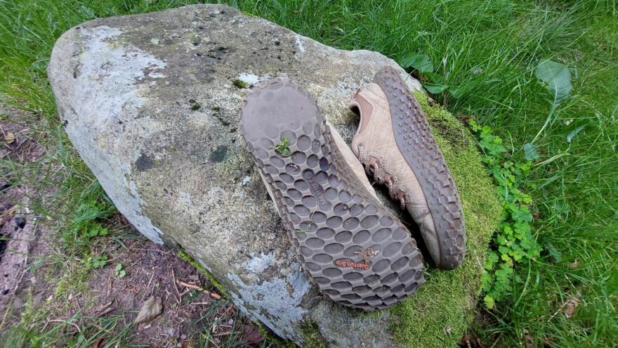 Stav podrážky Merrell Quantum Grip po 4 letech používání - MERRELL WRAPT