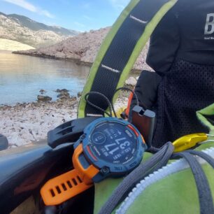 Testování při pádlování na seakayaku - GARMIN INSTINCT 3 SOLAR