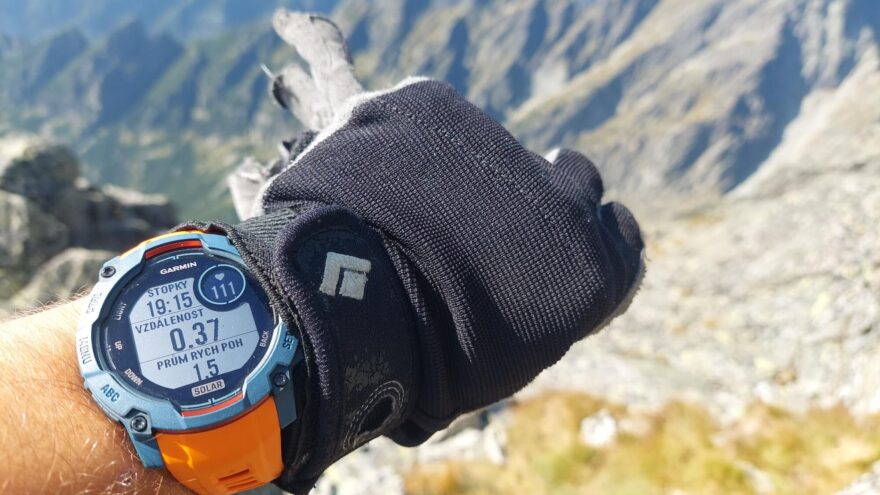 Testování ve Vysokých Tatrách při výkonu povolání horského vůdce - GARMIN INSTINCT 3 SOLAR