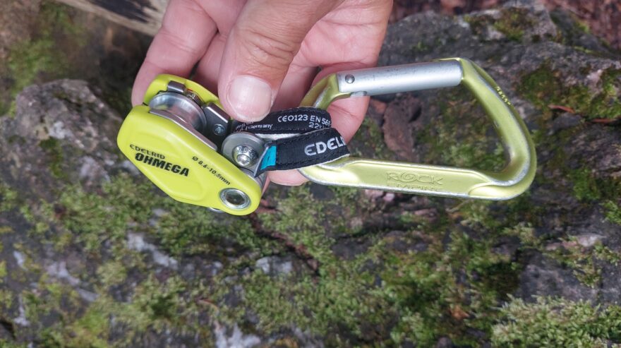 Takto nastavíte asistenci na úroveň 20 kg - EDELRID OHMEGA