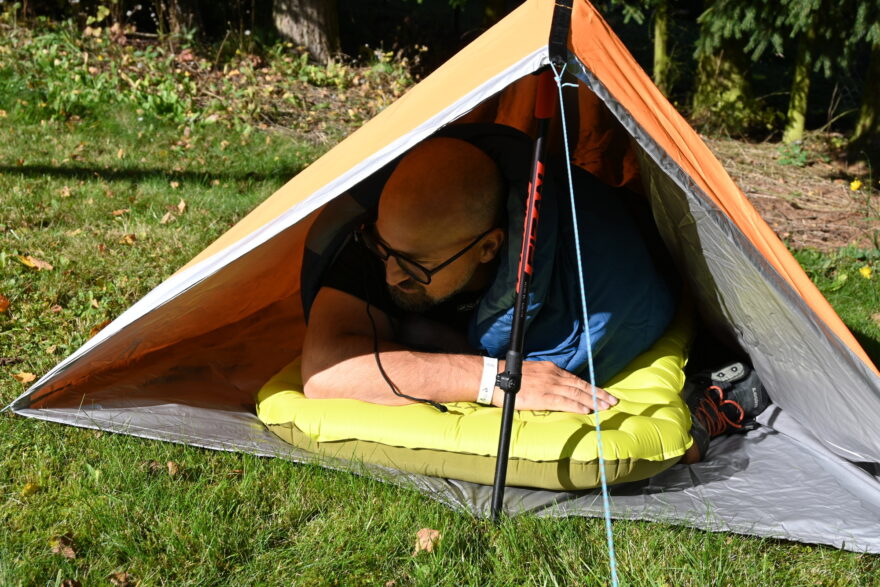 Testování při teplotách k nule proběhlo na jedničku s hvězdičkou - FLEXTAIL TINY SLEEPING PAD R09 AVS