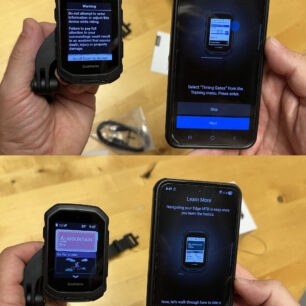 Možné nastavování časových bran a přechod do profilu Mountain