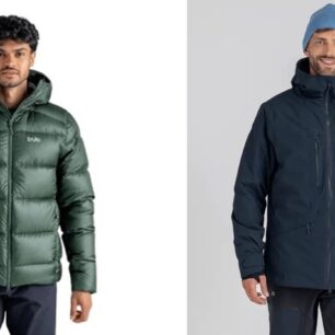 Péřová bunda ZAJO Alto a hardshellová bunda ZAJO Arkto