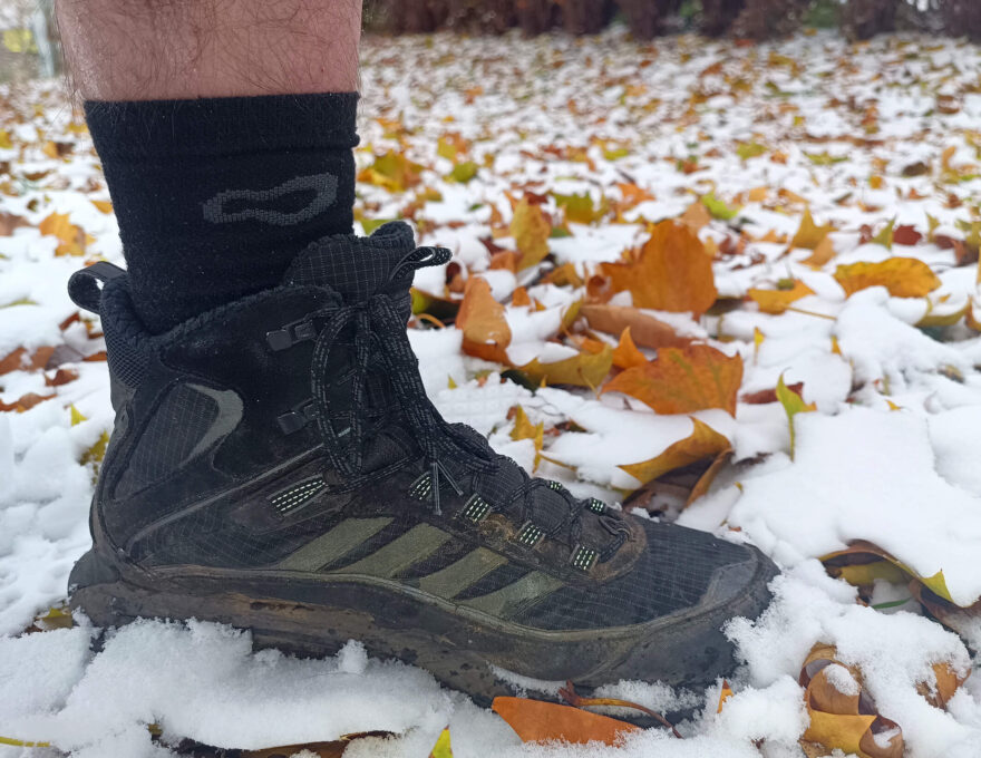 Testování modelu MOAB SPEED 2 THERMO MID WATERPROOF proběhlo i na sněhu