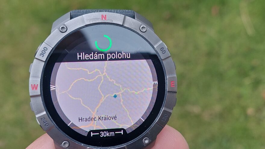 Hledání GPS signálu bylo vždy nadprůměrně rychlé- POLAR GRIT X2 PRO