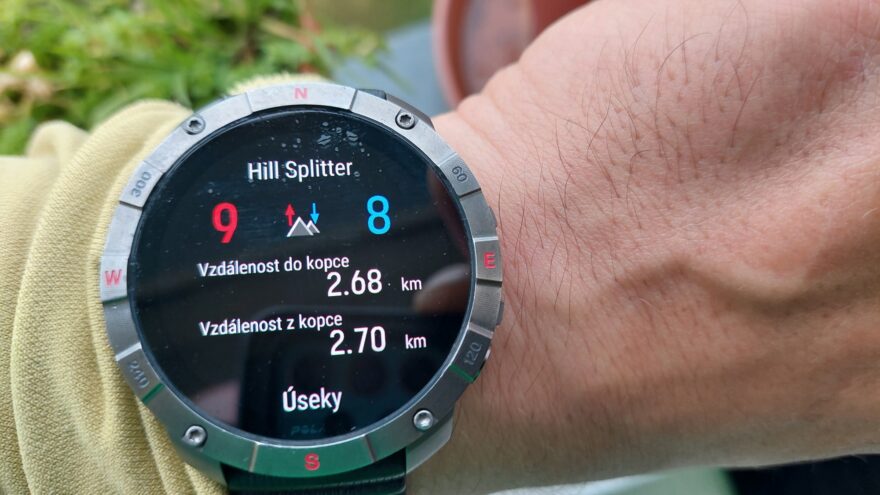 Poměr stoupání a klesání - HILL SPLITTER- POLAR GRIT X2 PRO