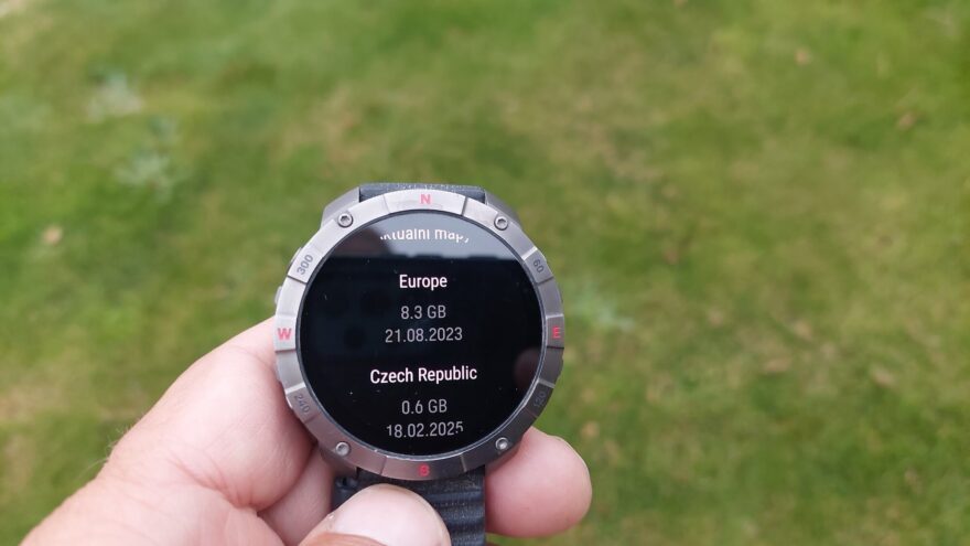 Seznam nahraných map - POLAR GRIT X2 PRO