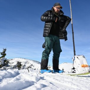 Testování péřovky COLUMBIA MEN'S ARCTIC CREST™ DOWN HOODED JACKET na skialpové túře