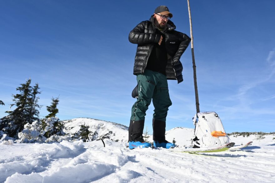 Testování péřovky COLUMBIA MEN'S ARCTIC CREST™ DOWN HOODED JACKET na skialpové túře