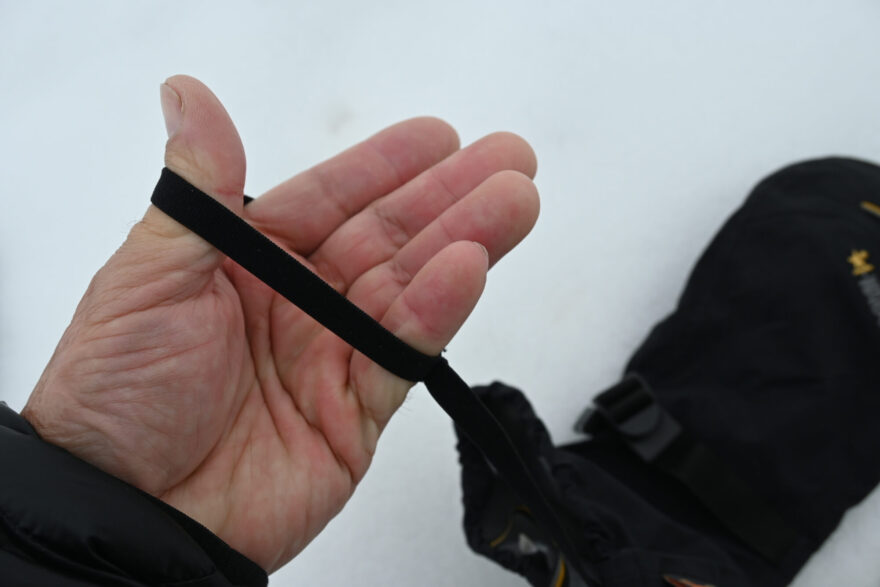 Elastické poutko pro zajištění rukavic na zápěstí - WARMPEACE PALČÁKY