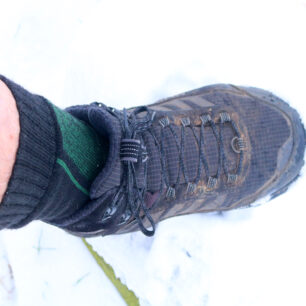 PRO-MERINO ponožky během testování na sněhu