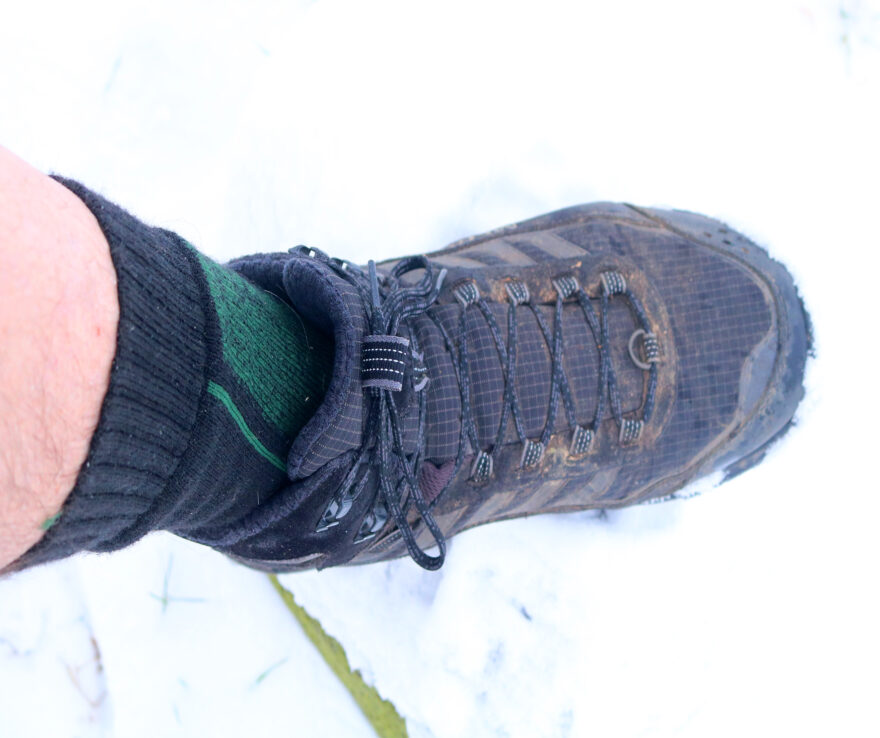 PRO-MERINO ponožky během testování na sněhu