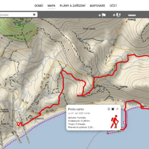 Webové prostředí Garmin Explore