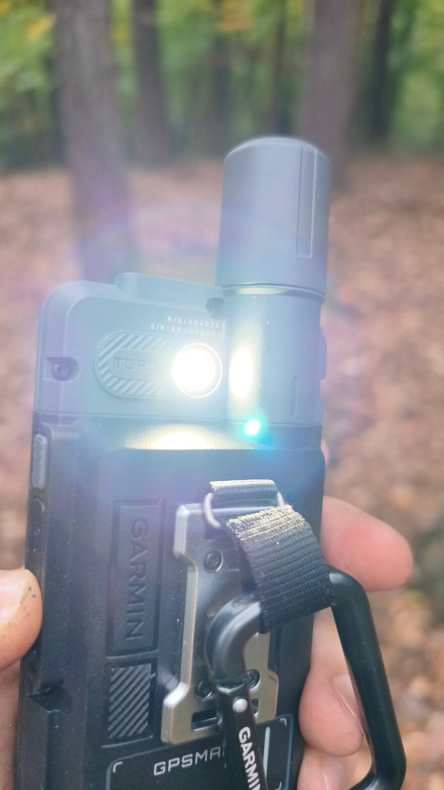 Zadní svítilna je překvapivě silná - GPSMAP® H1