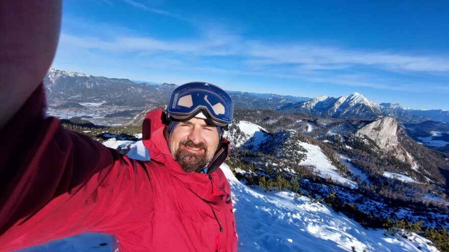 Komplet VAUDE MONVISO při nasazení v Totes Gebirge se skvěle osvědčil