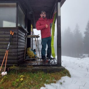 První sníh v Krkonoších a první testování skialpového kompletu VAUDE MONVISO