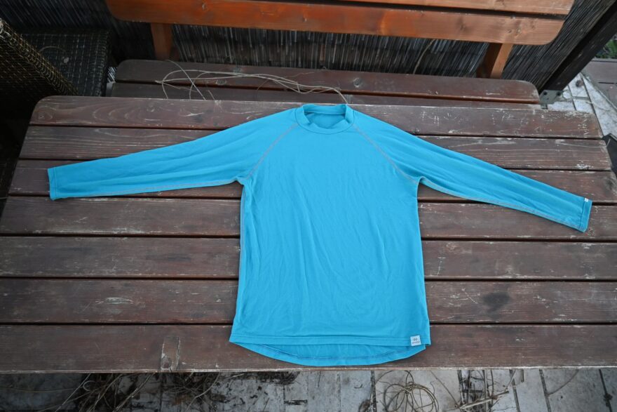 Střih trika s raglánovými rukávy - Nanosilver Ultralight