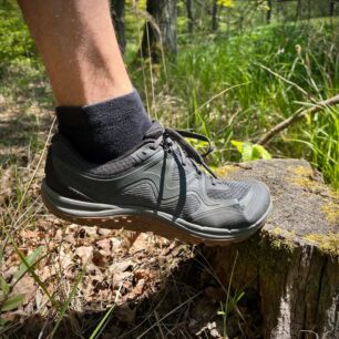 Detail ohybu špičky bot Boty Merrell Trail Glove 8.