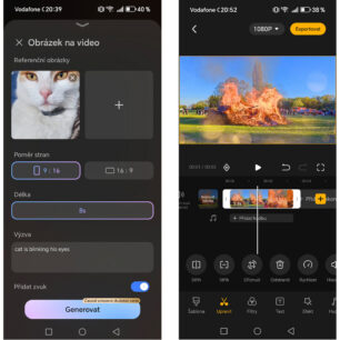 Galerie oplývá nástroji pro běžné úpravy, filtry, AI vylepšení, tvorbu videa z fotky, plnohodnotný střihací video nástroj, i funkci pro porovnávání více záběrů.