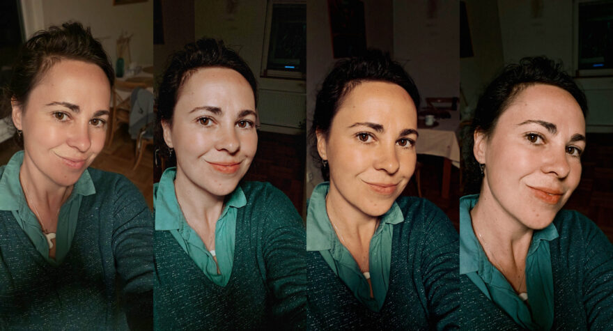 Selfie kamera fotí také slušně, ale hlavně je vybavená opravdu bohatým množstvím retušovacích nástrojů a filtrů.