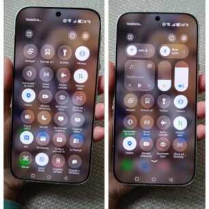 Z ovládacích prvků nechybí všemožné způsoby konektivity, zvláště oceňuji nastavování jasu displeje, úlevy od kinetózy - Honor 600