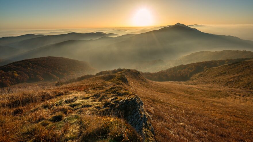 Přechod polských Bieszczad. Zdroj: POT