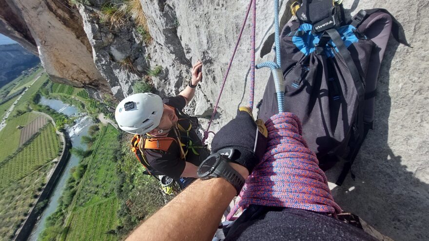 Testování lana TENDON ANNIVERSAL 9,5 v italském Arcu