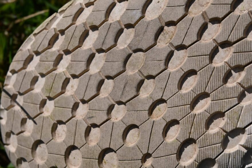 Detail podešve Vibram® TC5+ během intenzivního testování -