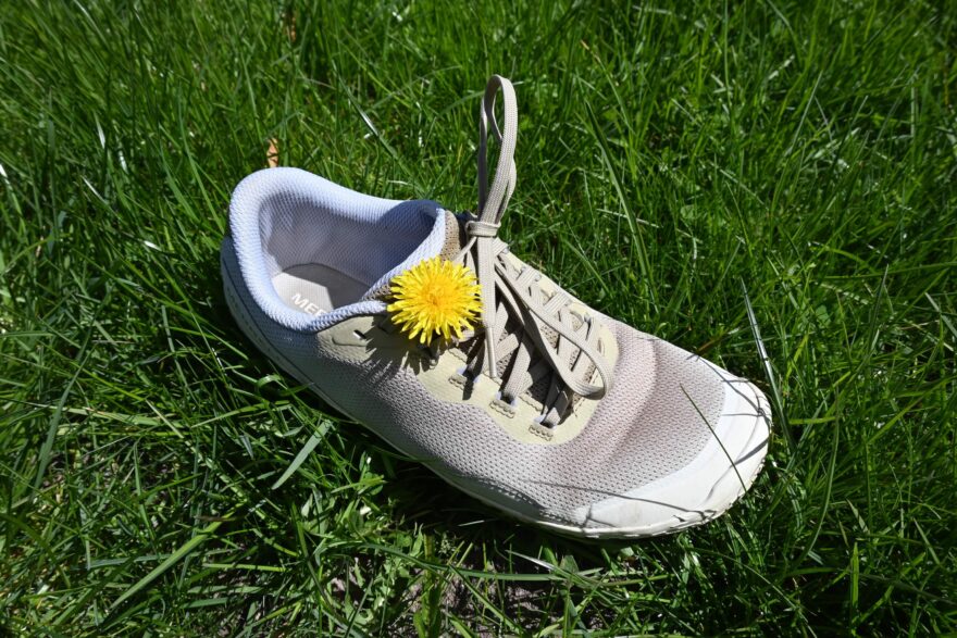 Skvělý je vysoký podíl použitých recyklovaných materiálů - Merrell Vapor Glove 7
