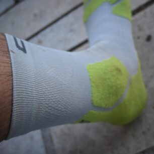 Detail polstrování vnitřního kotníku - CEP HIKING LIGHT CUSHION COMPRESSION SOCKS MID CUT