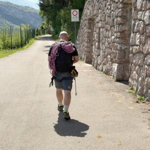 Nástup pod vícedélkové lezení v italském Arcu - CEP HIKING LIGHT CUSHION COMPRESSION SOCKS MID CUT