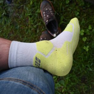 Takto vypadá pata ponožek CEP HIKING LIGHT CUSHION COMPRESSION SOCKS MID CUT