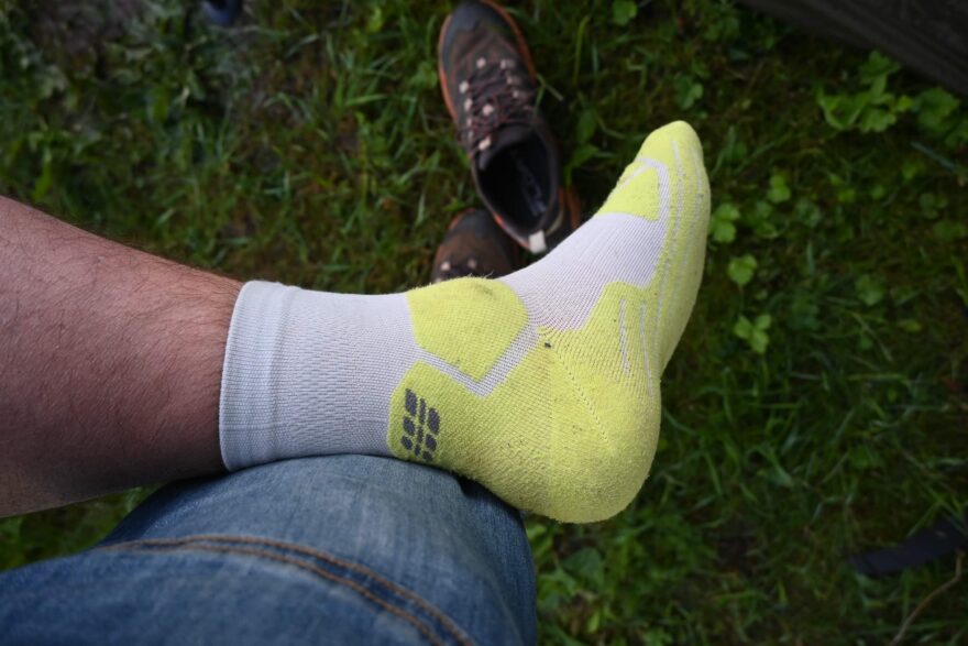 Takto vypadá pata ponožek CEP HIKING LIGHT CUSHION COMPRESSION SOCKS MID CUT