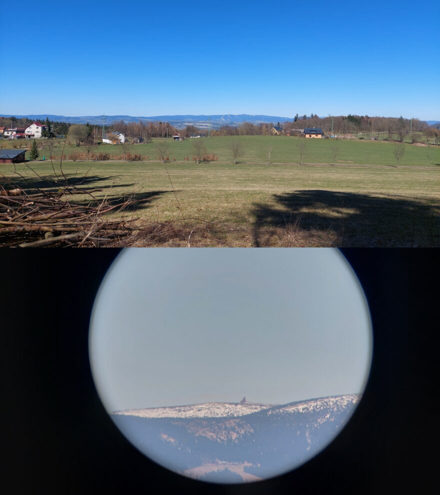 Síla zoomu na min a maximální přiblížení - NIKON ACTION ZOOM