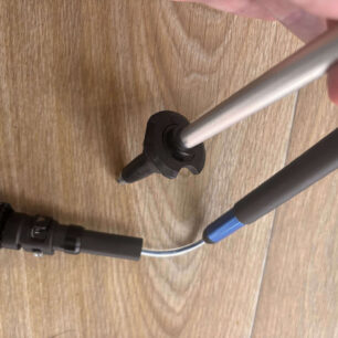 Detail na talířek a lanko. Zimní talířek je potřeba si dokoupit
