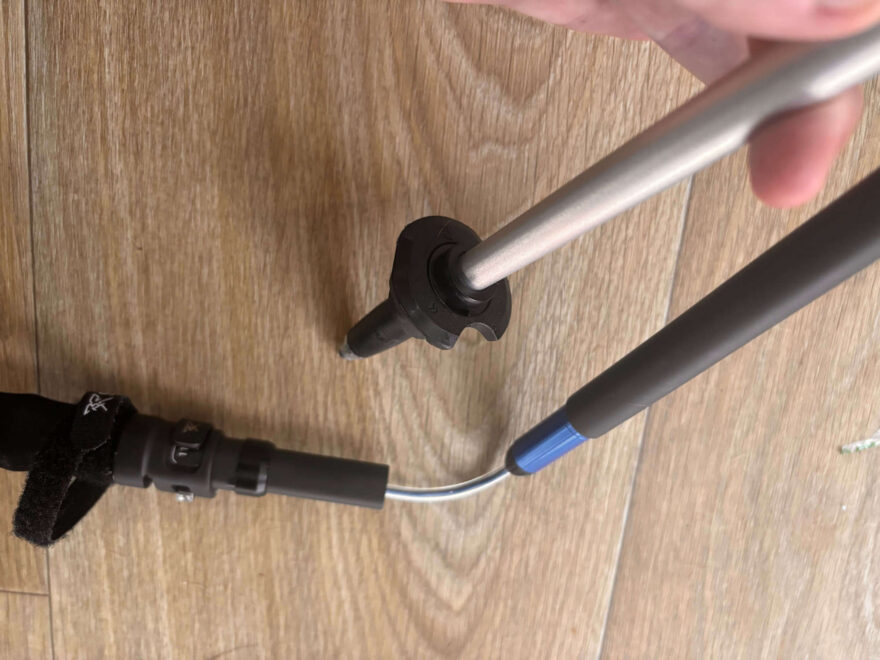 Detail na talířek a lanko. Zimní talířek je potřeba si dokoupit