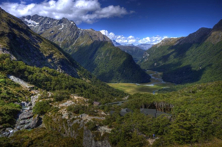 Pohled do Routeburn Valley, Routeburn trek, Nový Zéland. Foto: Or Hiltch