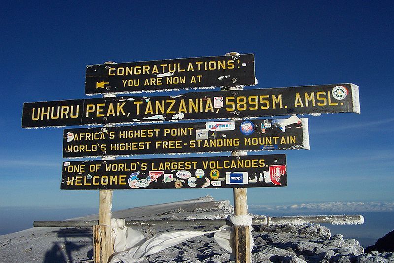 Vrchol Kilimanjara