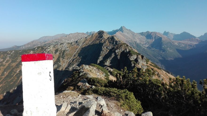 Polsko-slovenská hranice na Červených vrších.