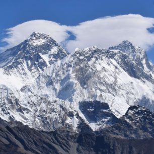 Poslední pohled na Mt. Everest.