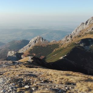 Pohled z Kondratovy kopy na Giewont.