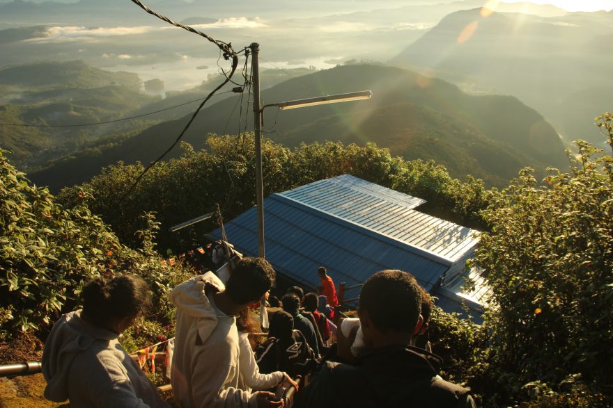 Výstup na Adamovu horu, Srí Lanka.