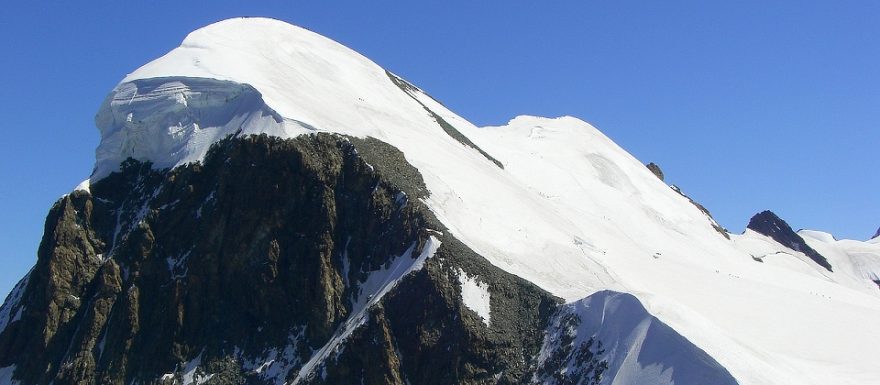 Výstup na snadnou čtyřtisícovku Breithorn ve Walliských Alpách