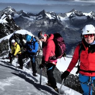 Výstup na Castor (4226 m) ze švýcarského Zermattu přes Rif. Lambronecca 