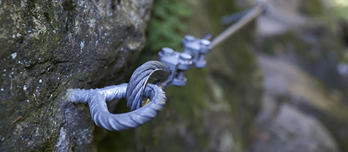 Ferata Kepa &#8211; zajištěná lovecká cesta od chaty Bertahütte na Tennalm