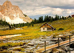 Ferata k chatě Refuge d'Envers les Aiguilles